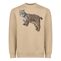 Mushroom Bobcat Heavyweight Sweatshirt - LillyAllenDesigns