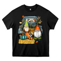Black farm truck autumn gnomes Heavy Core Tee - RanaPortraitStore