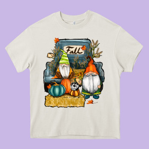 Farm Truck Autumn Gnomes Heavy Core Tee Designed By Ranaportraitstore