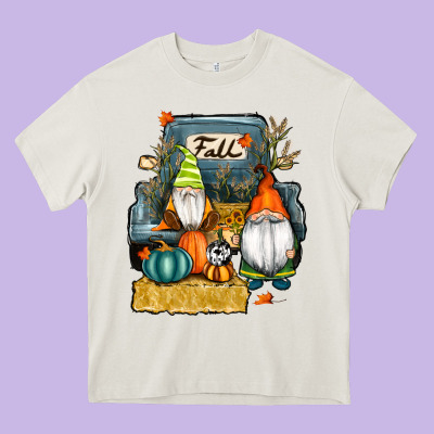 Farm Truck Autumn Gnomes Heavy Core Tee Designed By Ranaportraitstore