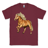 Burgundy Haflinger Horse Classic Tee - LillyAllenDesigns