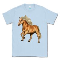 Dusty Blue Haflinger Horse Classic Tee - LillyAllenDesigns