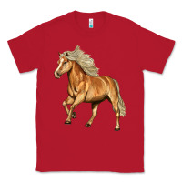 Red Haflinger Horse Classic Tee - LillyAllenDesigns