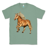 Sage Haflinger Horse Classic Tee - LillyAllenDesigns
