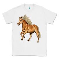 White Haflinger Horse Classic Tee - LillyAllenDesigns