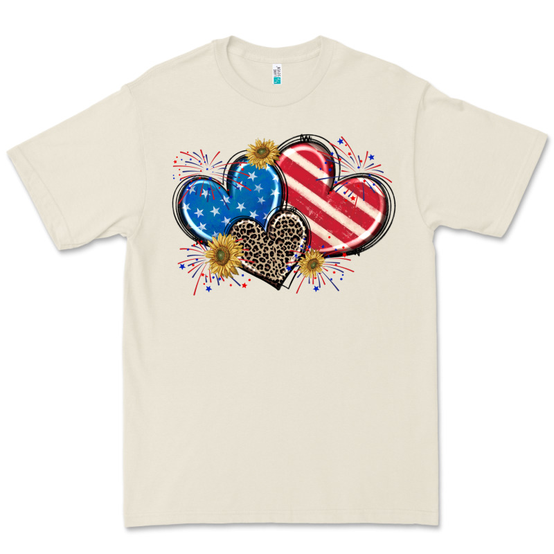 American Flag Heart Premium Tee by CowGirlArtShop | Teevron