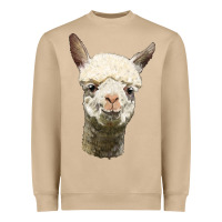 Mushroom Alpaca Head Heavyweight Sweatshirt - LillyAllenDesigns