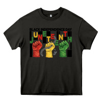 Asphalt black independence day juneteenth Heavy Core Tee - BarkalooDesign