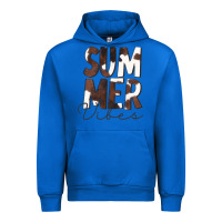 Cobalt Summer Vibes Brown White Cowhide Urban Hoodie - CowCowDesign