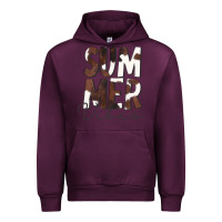 Mauve Wine Summer Vibes Brown White Cowhide Urban Hoodie - CowCowDesign
