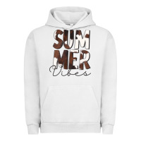 Pigment Lunar Rock Summer Vibes Brown White Cowhide Urban Hoodie - CowCowDesign