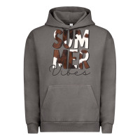 Pigment Tornado Summer Vibes Brown White Cowhide Urban Hoodie - CowCowDesign