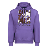 Tulip Summer Vibes Brown White Cowhide Urban Hoodie - CowCowDesign