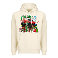 Merry Christmas Monster Truck Premium Hoodie | Teevron