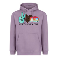 Lavender Peace Love Camp Heavyweight Hoodie - Bettercallsaul