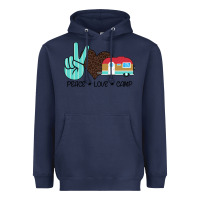 Navy Peace Love Camp Heavyweight Hoodie - Bettercallsaul
