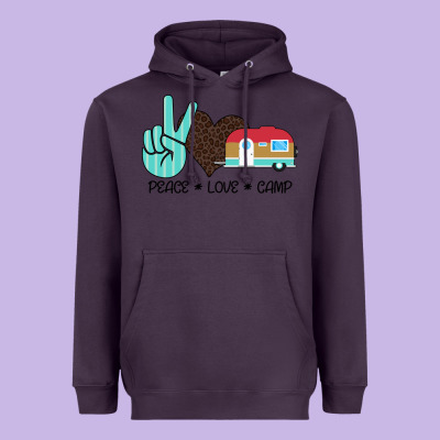 Peace Love Camp Heavyweight Hoodie Designed By Bettercallsaul