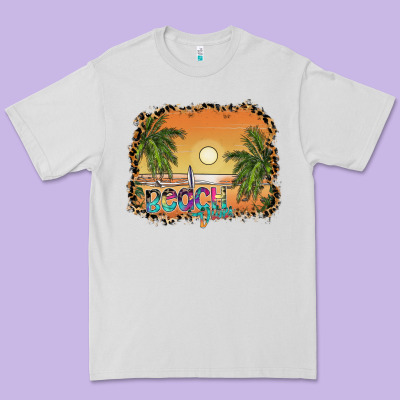 Beach Vibes Premium Tee Designed By Sublimationcraftshop