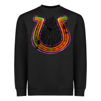Black halloween  horseshoe Heavyweight Sweatshirt - Jasminsmagicworld
