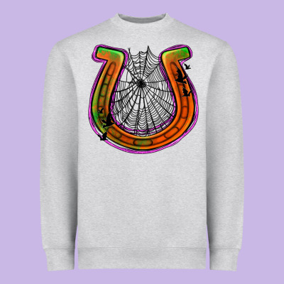 Halloween  Horseshoe Heavyweight Sweatshirt Designed By Jasminsmagicworld
