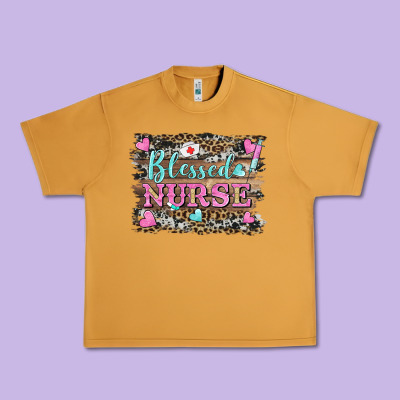 Blessed Nurse Urban Heavy Tee Designed By Barkaloodesign