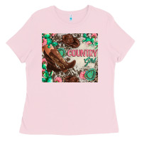 Bubblegum Pink country girl Ladies Tee - Zillion Design Studio