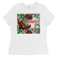 White country girl Ladies Tee - Zillion Design Studio