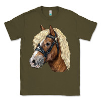 Army Green Haflinger Avelignese Horse Classic Tee - LillyAllenDesigns
