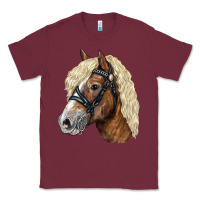 Burgundy Haflinger Avelignese Horse Classic Tee - LillyAllenDesigns