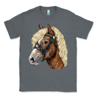 Charcoal Heather Haflinger Avelignese Horse Classic Tee - LillyAllenDesigns