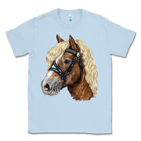 Dusty Blue Haflinger Avelignese Horse Classic Tee - LillyAllenDesigns