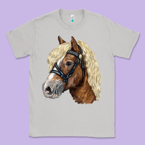Haflinger Avelignese Horse Classic Tee Designed By Lillyallendesigns
