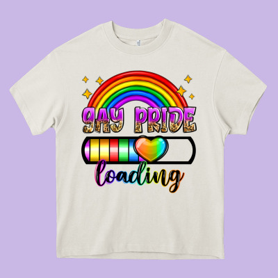 Gay Pride Loading Heavy Core Tee Designed By Zillion Design Studio