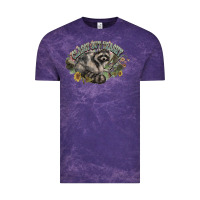 Cloud Purple classy but trashy racoon Vintage Tee - NancyCooperArtShop