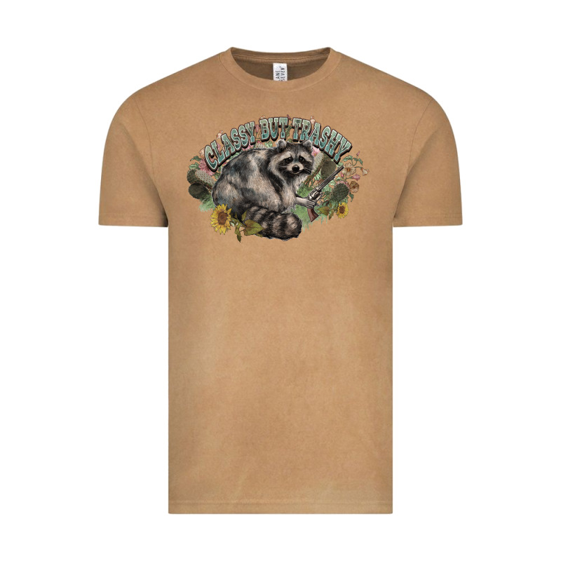Classy But Trashy Racoon Vintage Tee by NancyCooperArtShop | Teevron