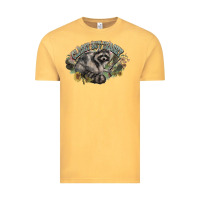 Vintage Mustard classy but trashy racoon Vintage Tee - NancyCooperArtShop