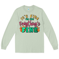 Matcha its fine im dine everythings fine Long Sleeve Tee - MaliasSmallBusiness