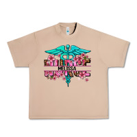 Burro floral nurse custom name Urban Heavy Tee - AdoDesignShop