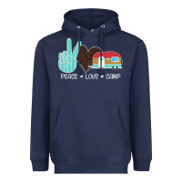 Navy Peace Love Camp Heavyweight Hoodie - Bettercallsaul