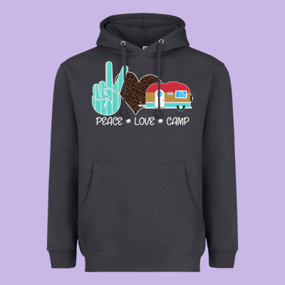 Peace Love Camp Heavyweight Hoodie Designed By Bettercallsaul