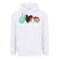 White Peace Love Camp Heavyweight Hoodie - Bettercallsaul
