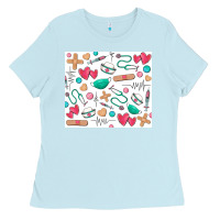 Baby Blue nurse Ladies Tee - Zillion Design Studio