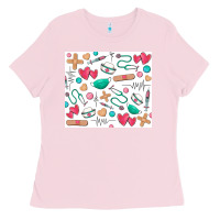 Bubblegum Pink nurse Ladies Tee - Zillion Design Studio