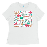 White nurse Ladies Tee - Zillion Design Studio