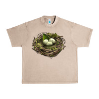 French Oak Bird Nest With Eggs Urban Heavy Tee - LillyAllenDesigns
