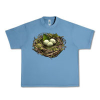 Pebble Blue Bird Nest With Eggs Urban Heavy Tee - LillyAllenDesigns