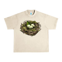Sandshell Bird Nest With Eggs Urban Heavy Tee - LillyAllenDesigns