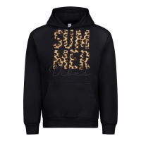 Black summer vibes leopard Urban Hoodie - CowCowDesign
