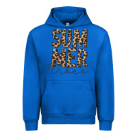 Cobalt summer vibes leopard Urban Hoodie - CowCowDesign
