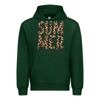Forest Green summer vibes leopard Urban Hoodie - CowCowDesign